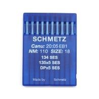 SCHMETZ sewing machine ballpoint needles 134(R) SES 135x5 SY1955 DPx5 SIZE 110/18